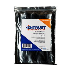 Fortis Entrust™ Ostomy Pouch, Disposable Bag, 8" x 8" - REPLACES ZR97239